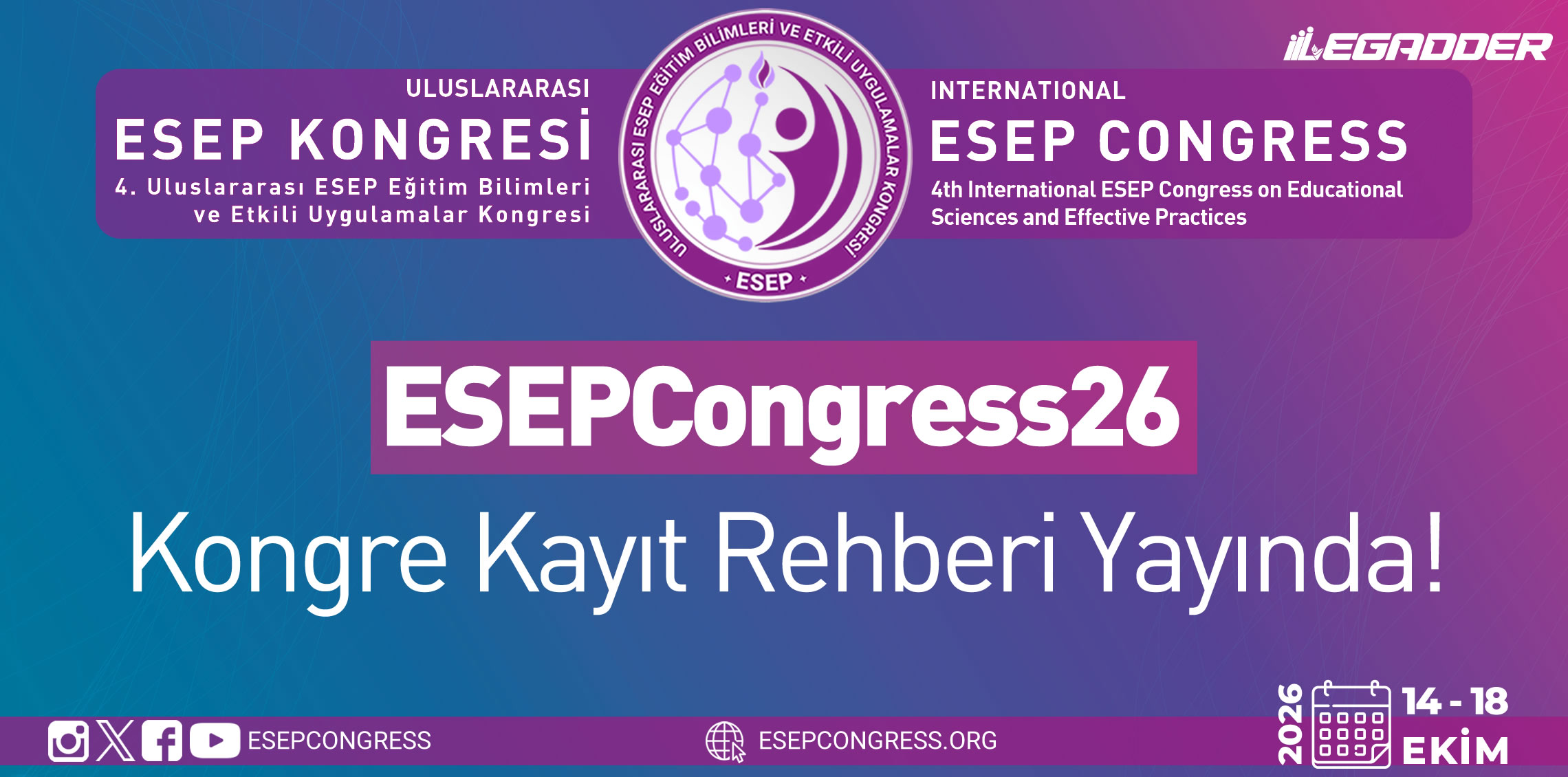 ESEPCongress26 Kayıt Rehberi, MEB İzin Belgeleri ve Sunum Şablonları